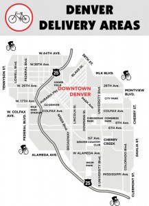 Map of Denver Bike areas