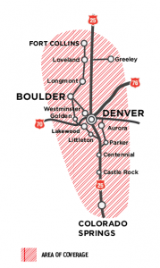 Serving the front range map